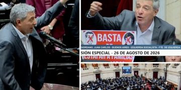 Argentina: Asumió como Diputado Nacional, Juan Carlos Giordano de Izquierda Socialista