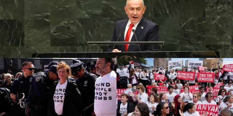 Grandes movilizaciones repudian a Netanyahu en la ONU