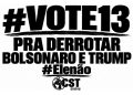 Brasil: ¡Derrotar a Flávio Bolsonaro y Trump! ¡Ele não! ¡Votamos por Lula 13!